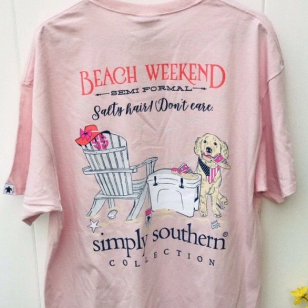 Pink simply southern t shirt